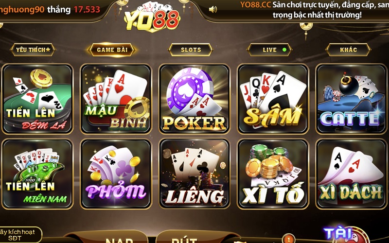 Thủ thuật game bài yo88 Thủ thuật Game Bài YO88